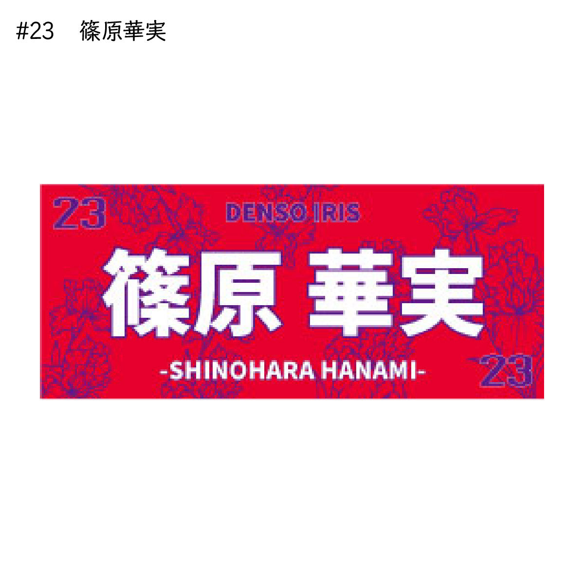 アイリス2025-26 選手別応援タオル