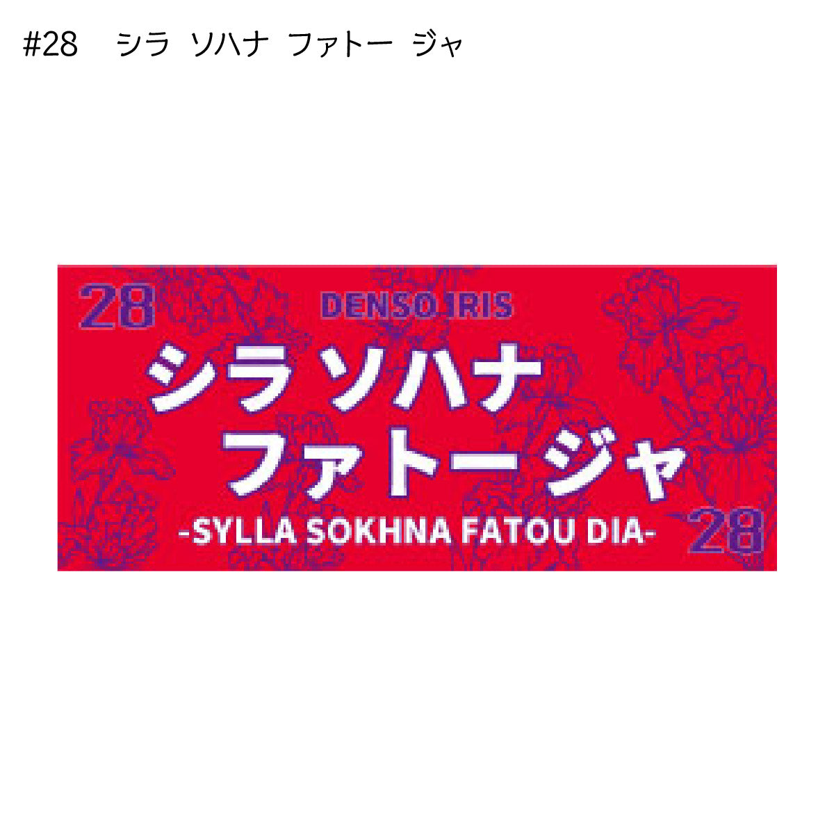アイリス2025-26 選手別応援タオル