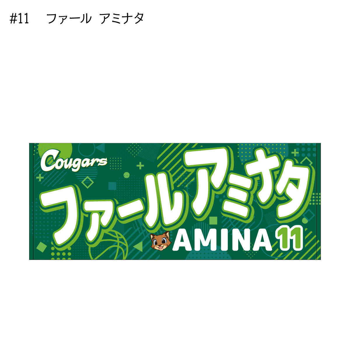 クーガーズ2025-26 選手名タオル