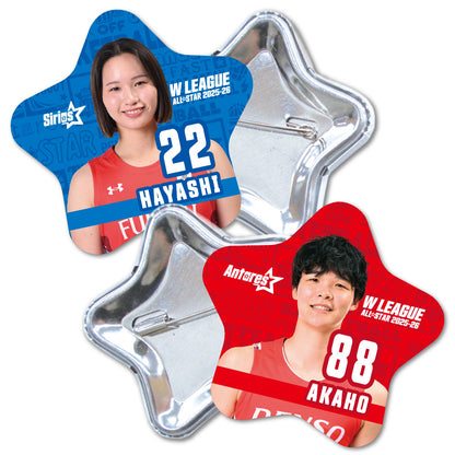 ALLSTAR出場選手 星型缶バッジ