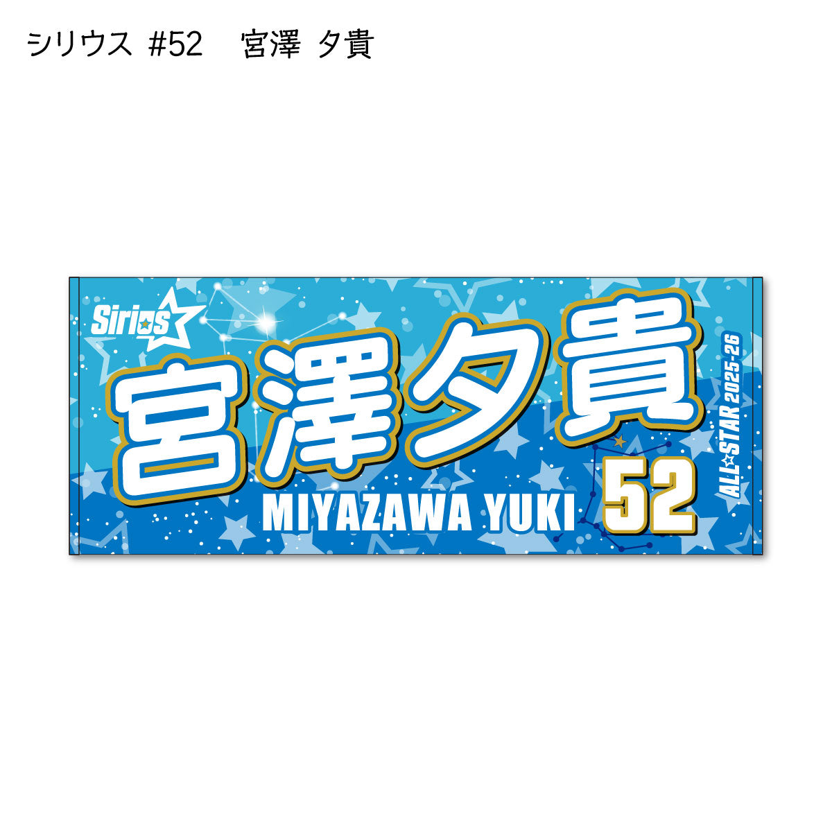 ALLSTAR出場選手 応援タオル