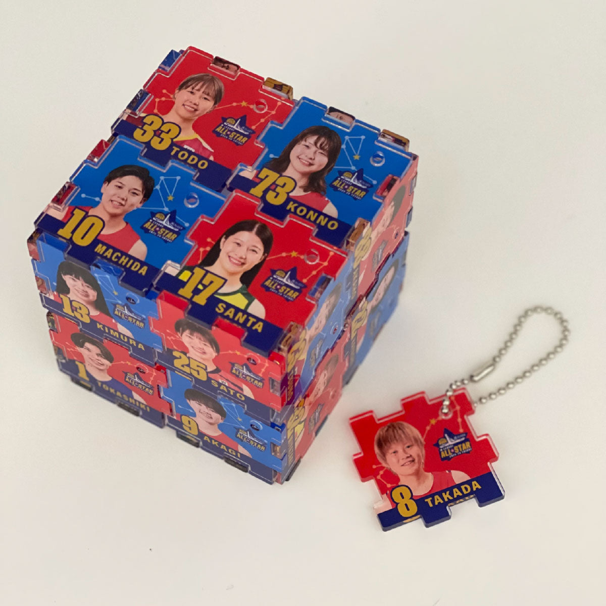 シークレット立体パズルアクリルキーホルダー
