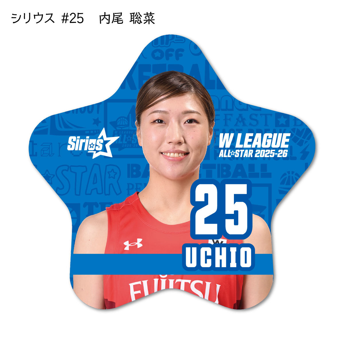ALLSTAR出場選手 星型缶バッジ