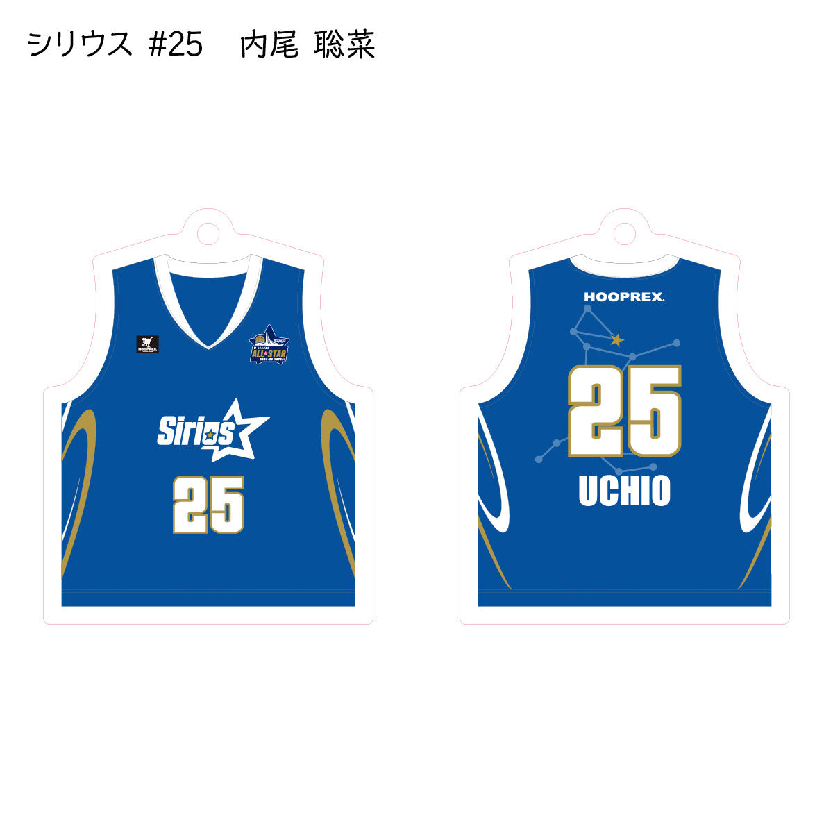 ALLSTAR出場選手 ユニフォームキーホルダー