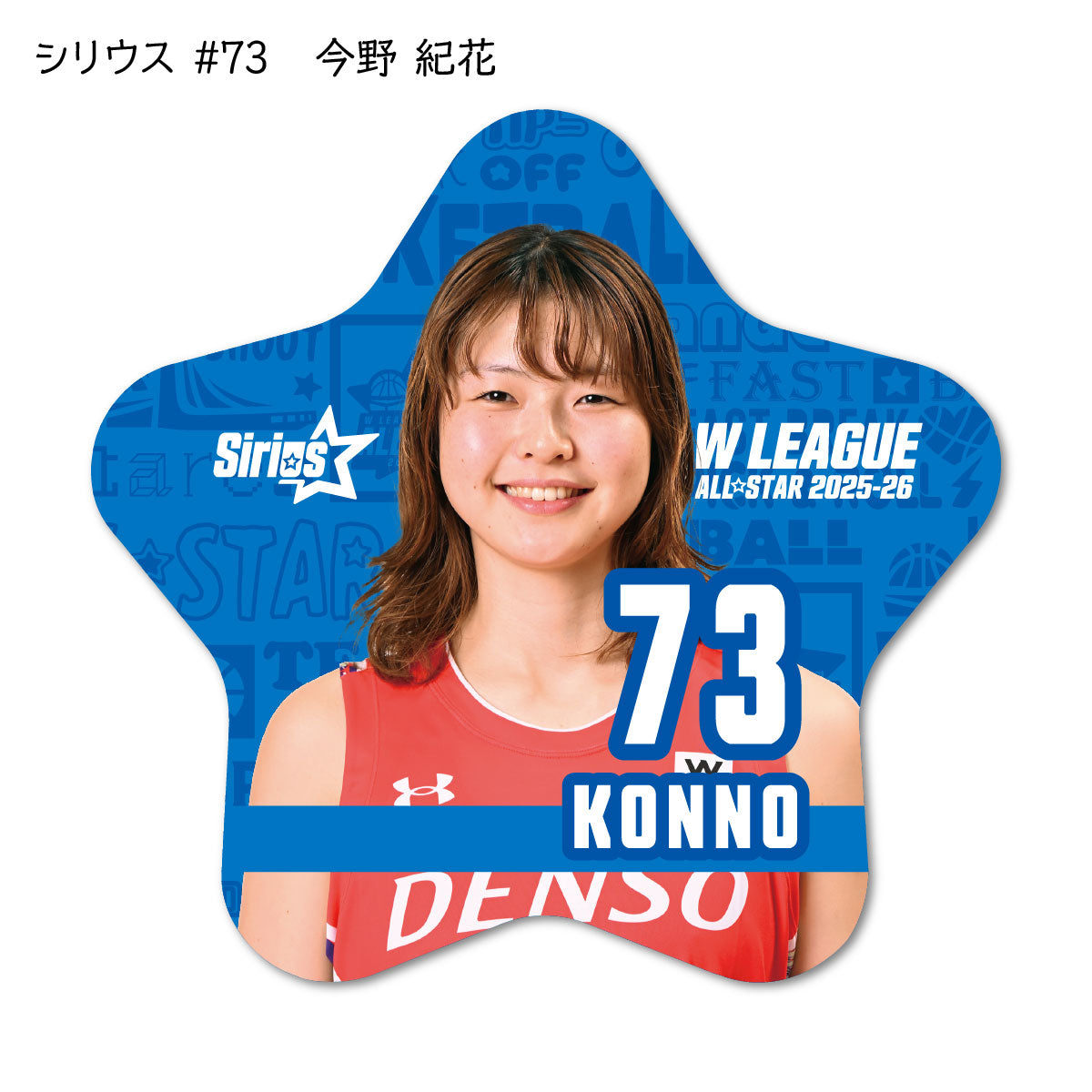 ALLSTAR出場選手 星型缶バッジ