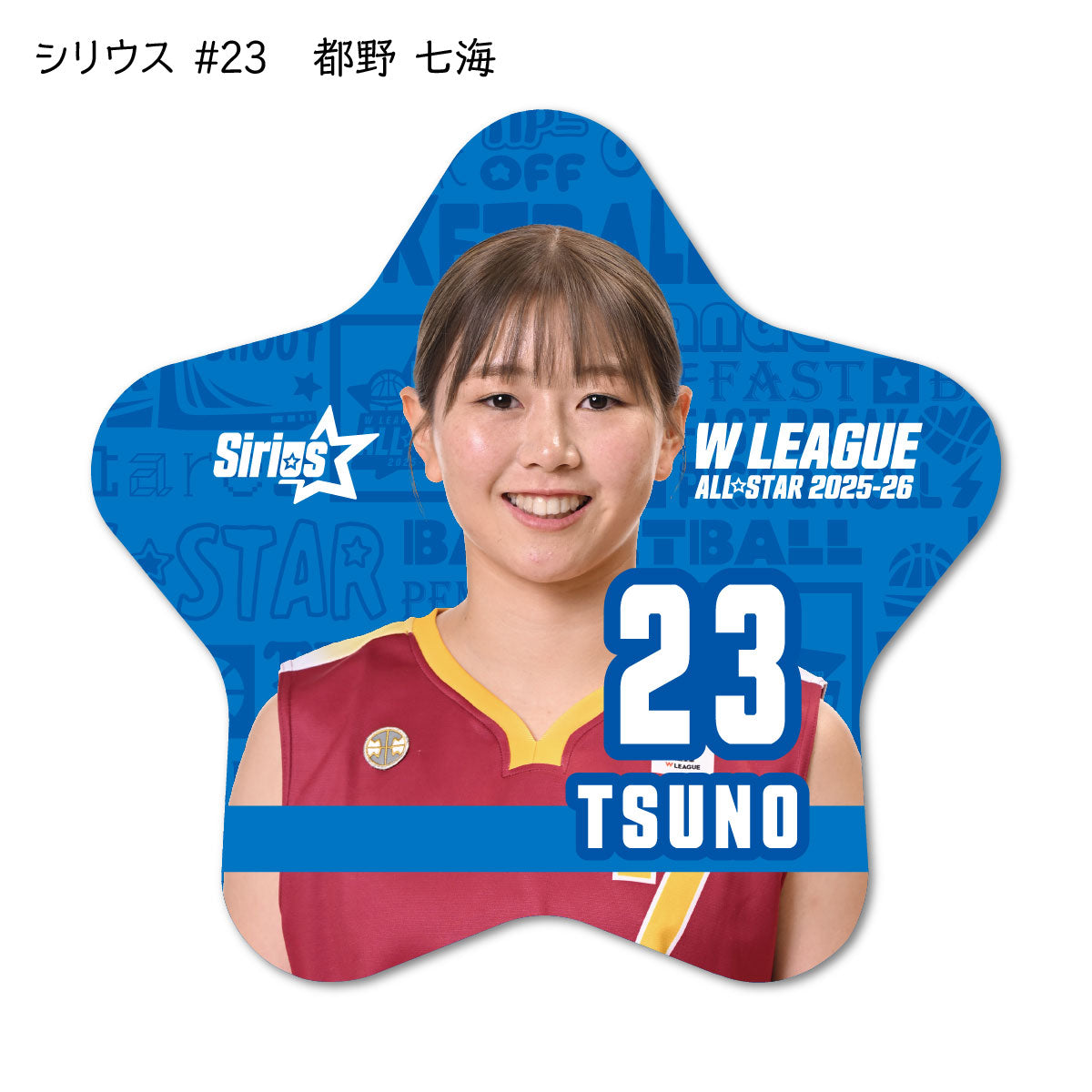 ALLSTAR出場選手 星型缶バッジ