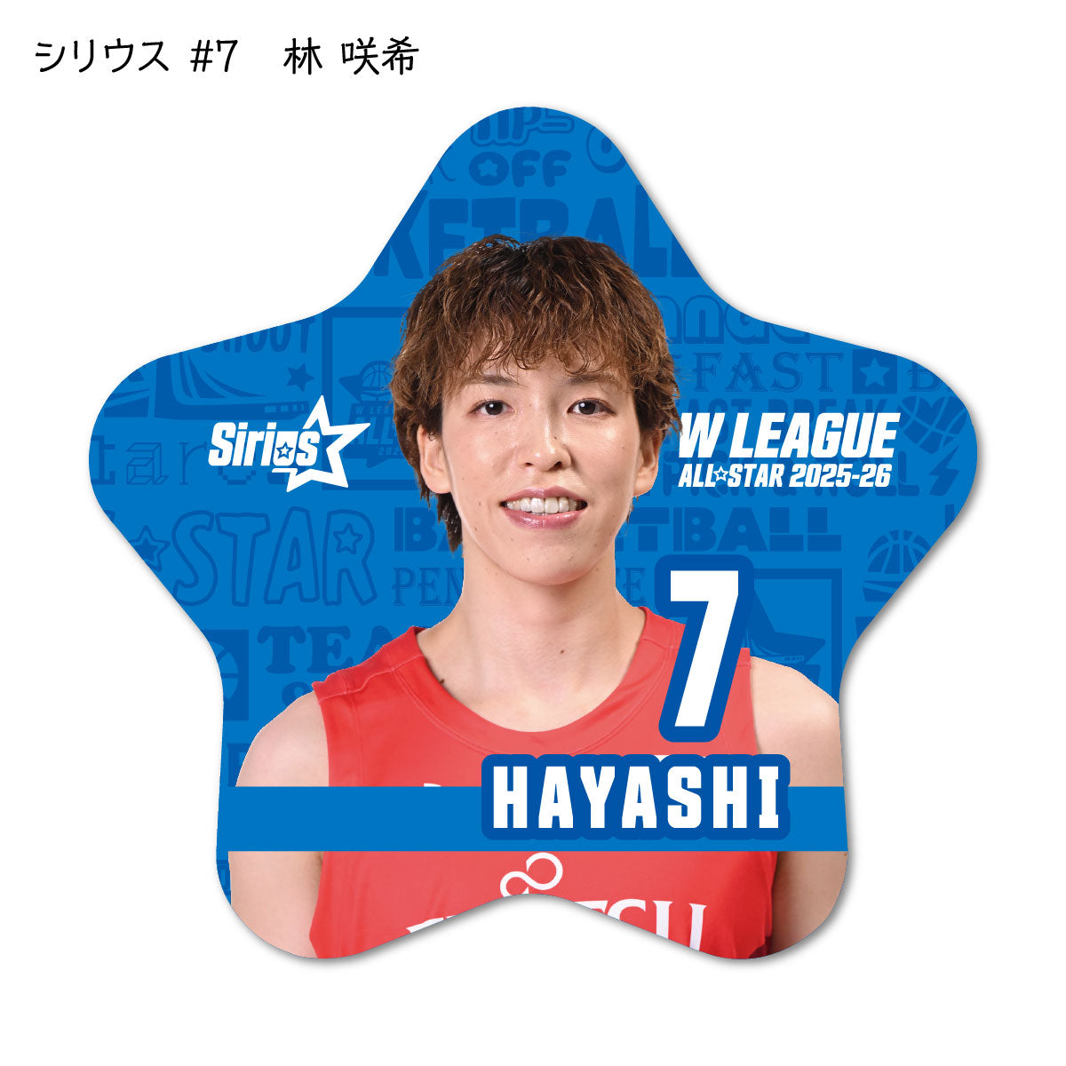 ALLSTAR出場選手 星型缶バッジ