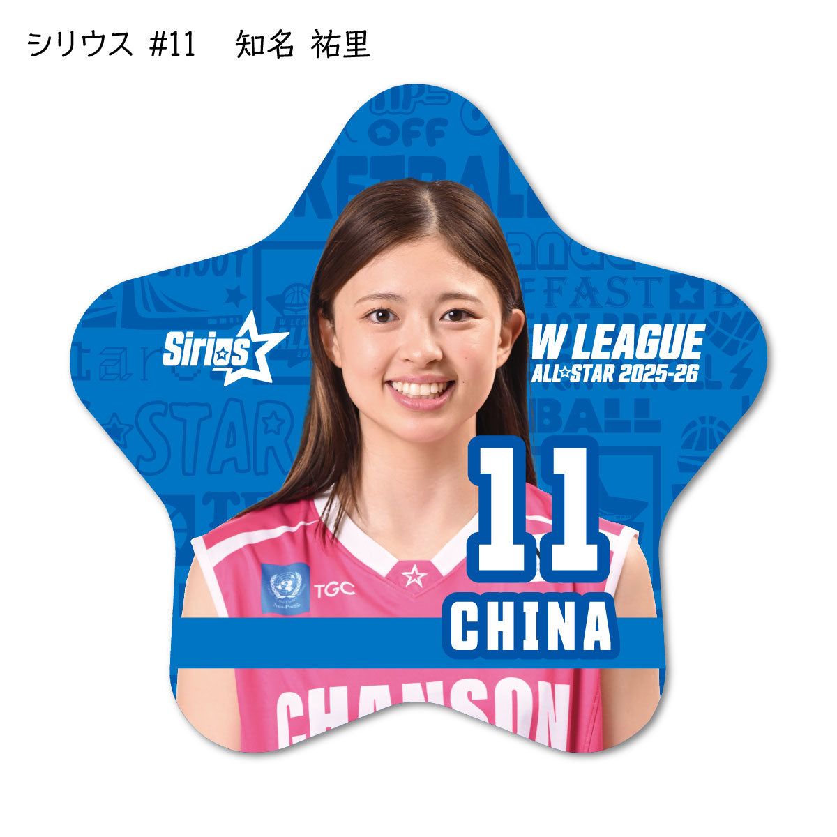 ALLSTAR出場選手 星型缶バッジ