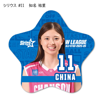 ALLSTAR出場選手 星型缶バッジ