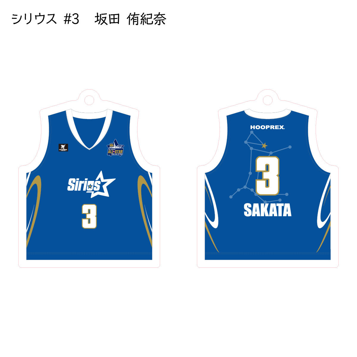 ALLSTAR出場選手 ユニフォームキーホルダー