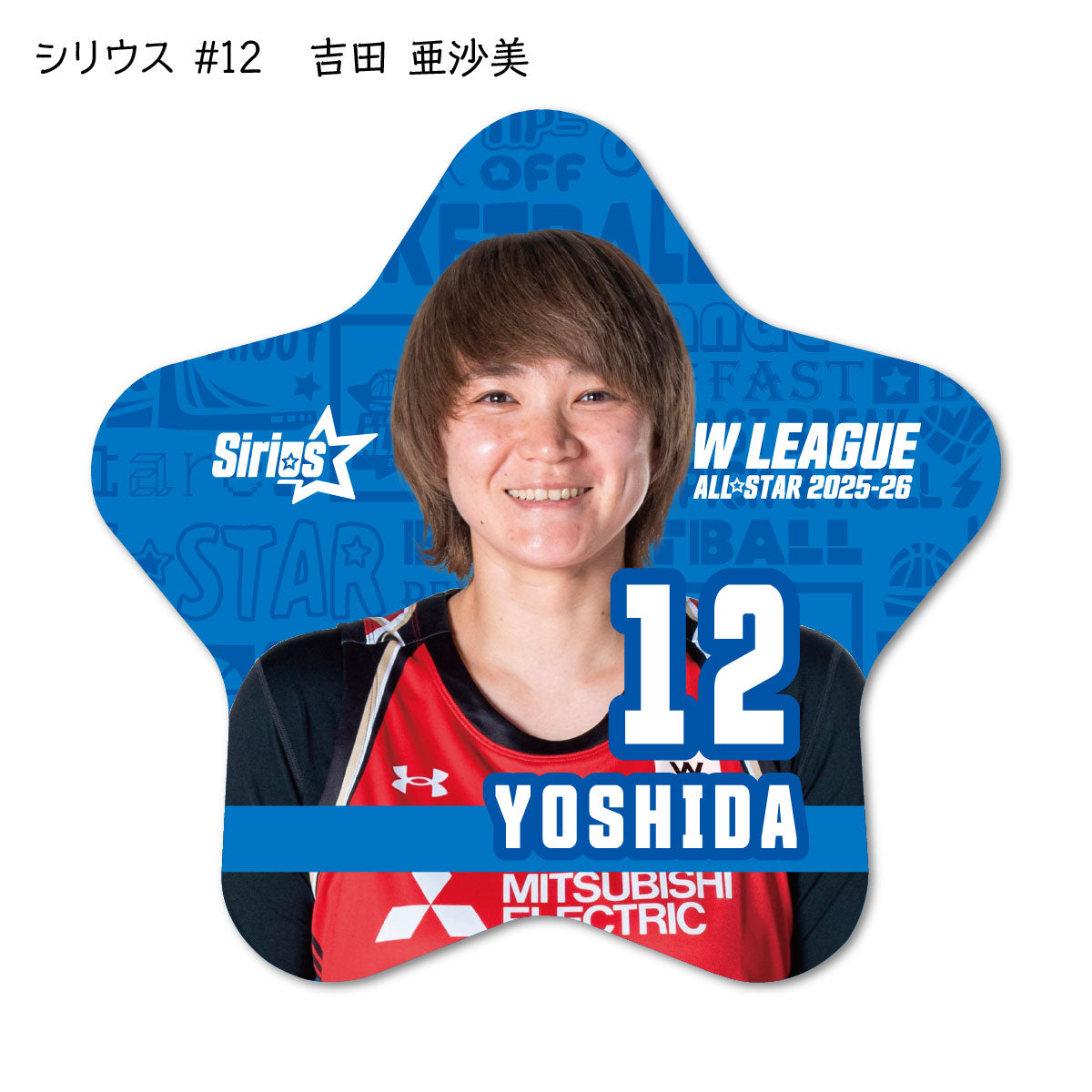 ALLSTAR出場選手 星型缶バッジ