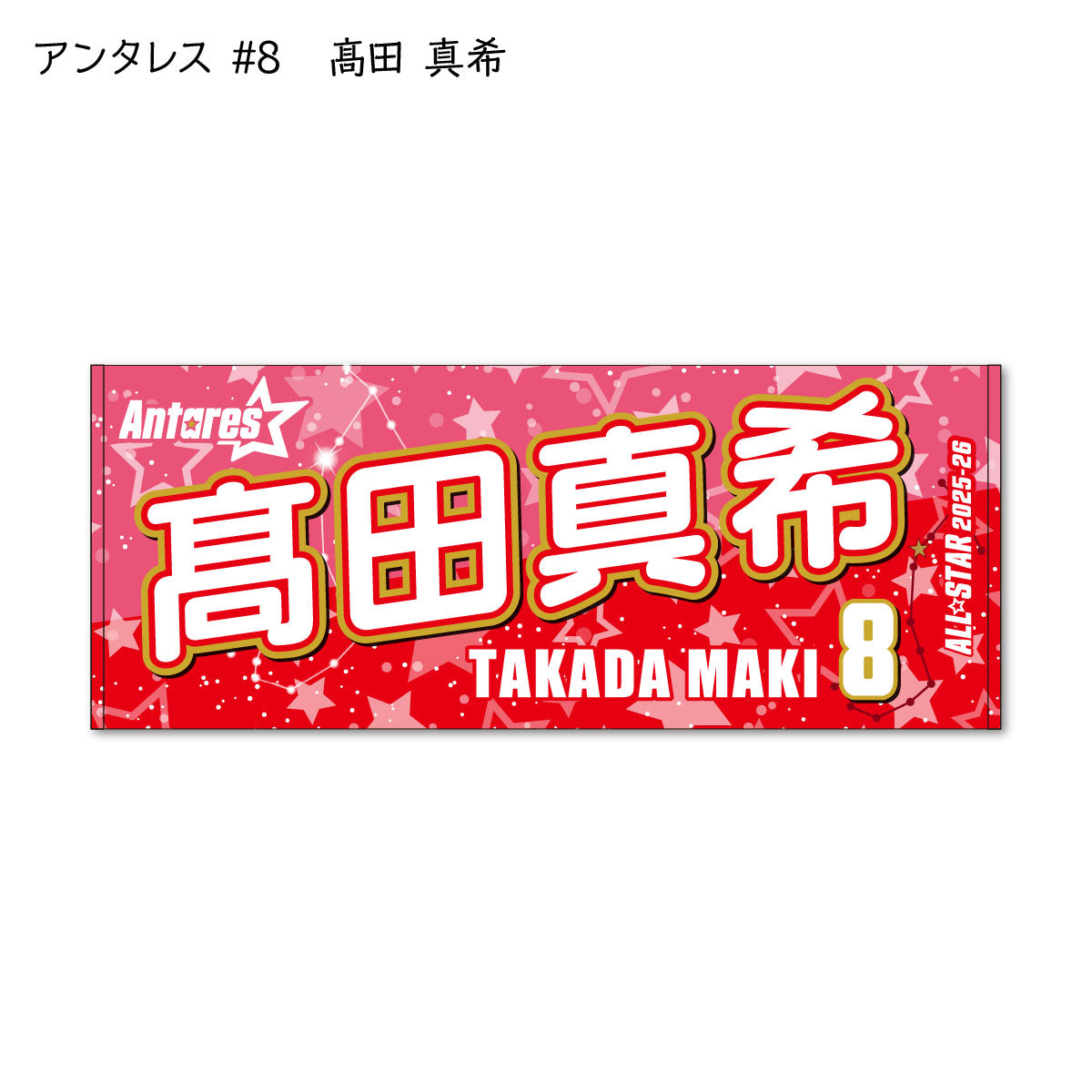 ALLSTAR出場選手 応援タオル