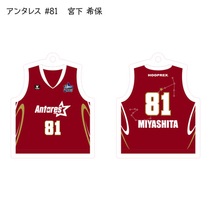 ALLSTAR出場選手 ユニフォームキーホルダー