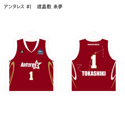 ALLSTAR出場選手 ユニフォームキーホルダー