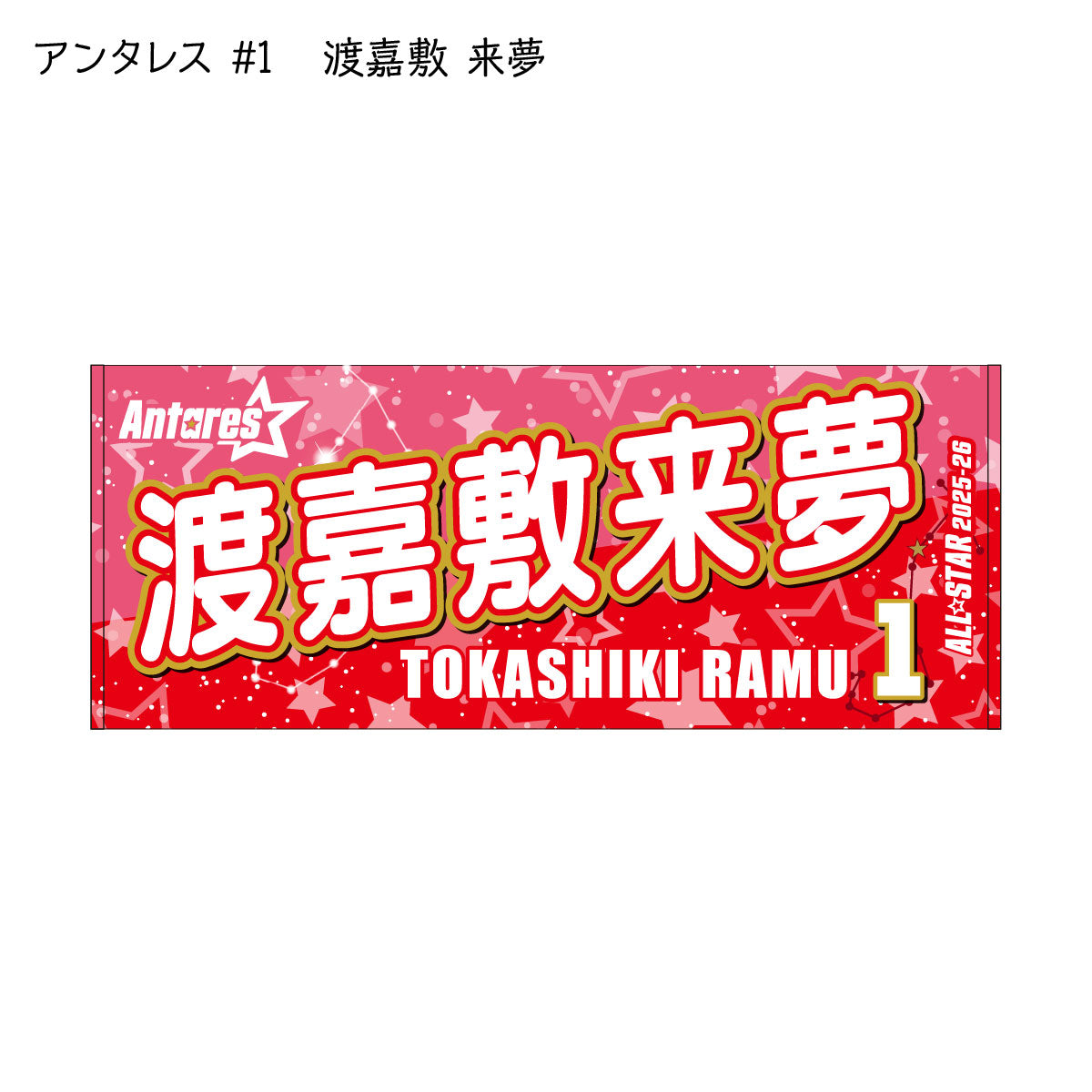 ALLSTAR出場選手 応援タオル