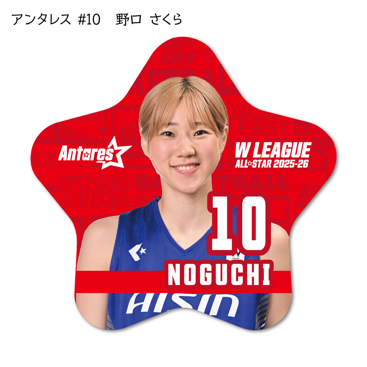 ALLSTAR出場選手 星型缶バッジ