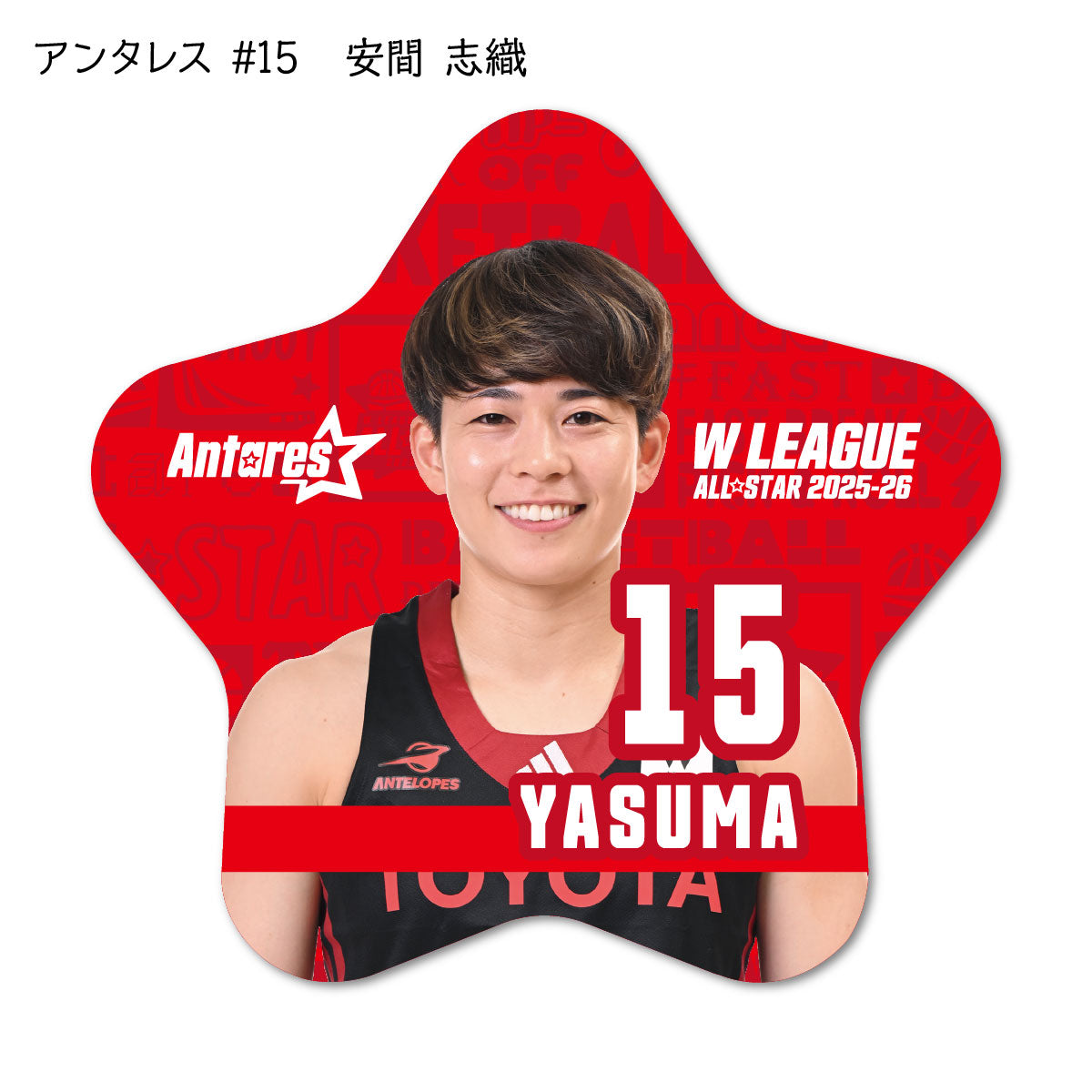 ALLSTAR出場選手 星型缶バッジ