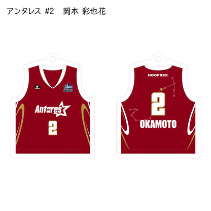 ALLSTAR出場選手 ユニフォームキーホルダー