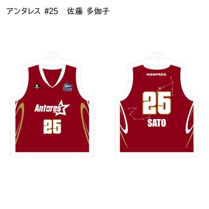 ALLSTAR出場選手 ユニフォームキーホルダー