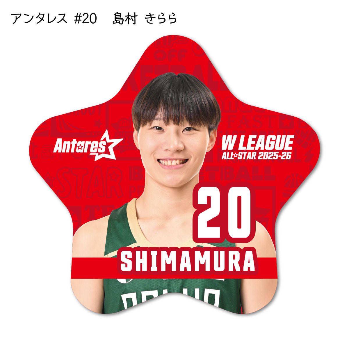 ALLSTAR出場選手 星型缶バッジ