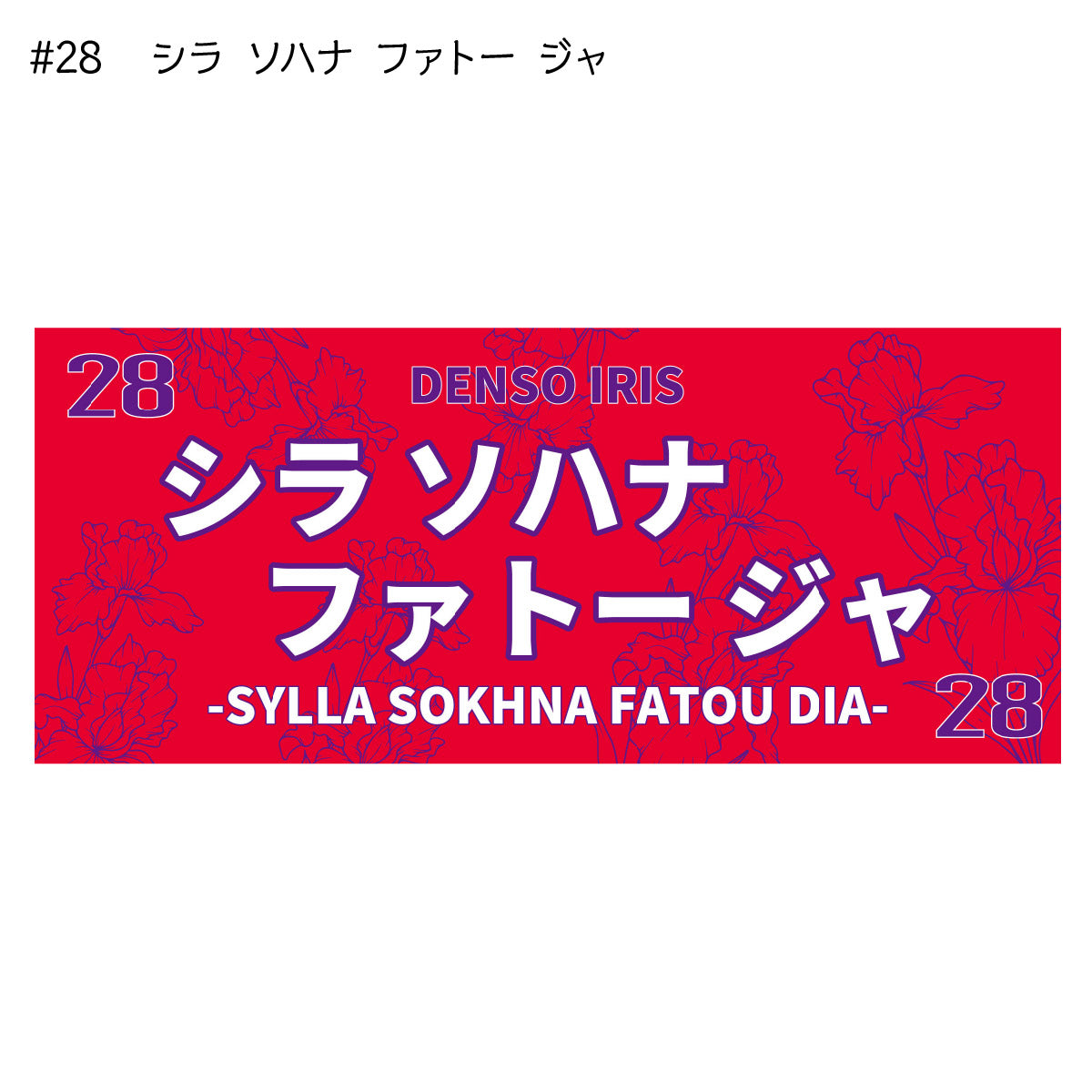 アイリス2025-26　選手別応援タオル