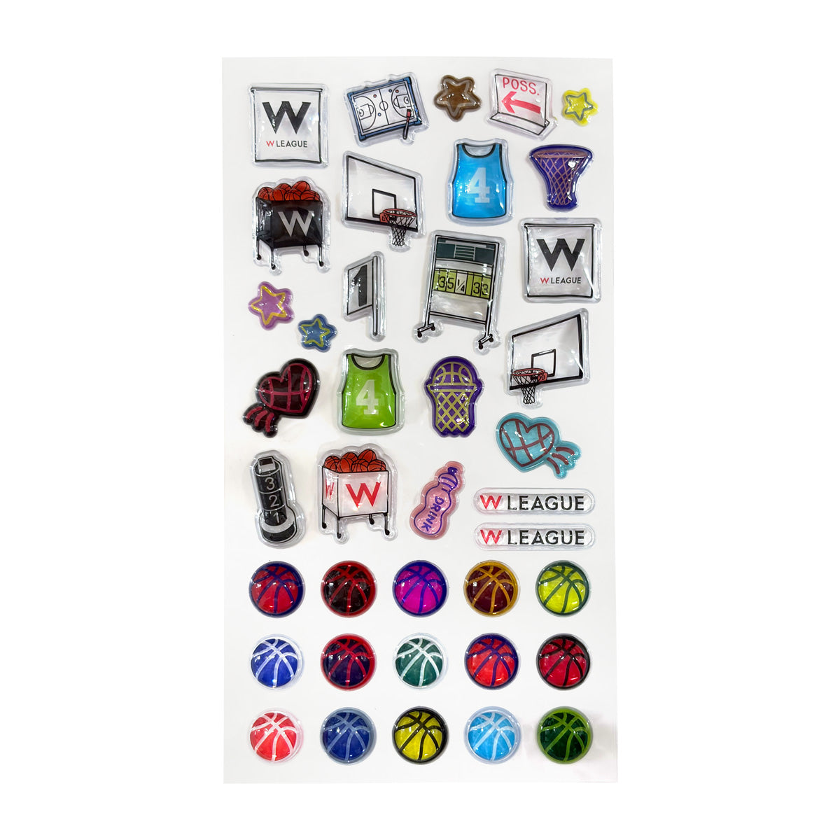W LEAGUE オリジナルシール